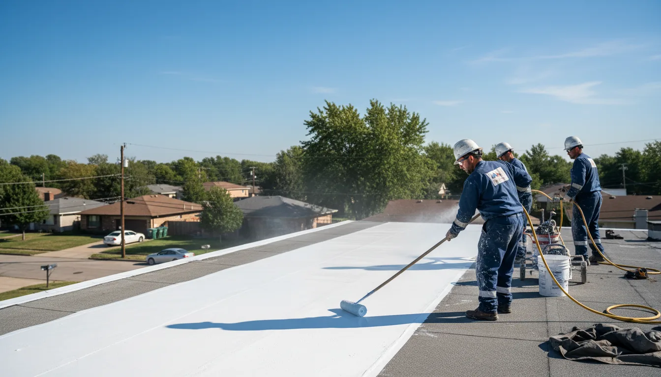 Commercial roof coating in Jameson, MO near me